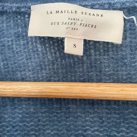 ♦️SOLD♦️Sezane Mia Jumper - Vintage Blue - Picture 3 of 6